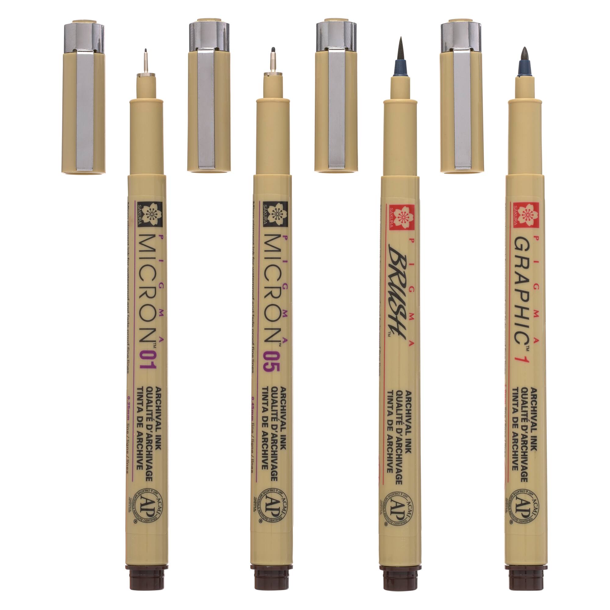 Pigma® Micron™ Sepia 4 Pen Set